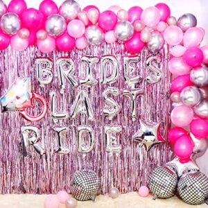 Brides Last Ride Bachelorette Party Decorations (95 Pieces)- Nashville Bachelorette Party Decorations for Bridal Shower, Western Theme Party Decorations Kit, Cowgirl Bachelorette Party Decorations