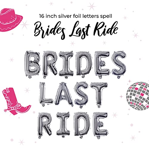 Brides Last Ride Bachelorette Party Decorations (95 Pieces)- Nashville Bachelorette Party Decorations for Bridal Shower, Western Theme Party Decorations Kit, Cowgirl Bachelorette Party Decorations