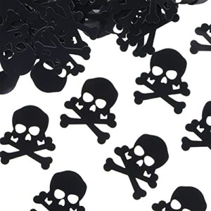onlykxy 560pcs halloween party confetti black skull confetti for halloween party table confetti and diy (skull)