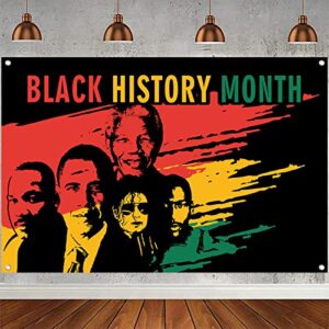 black history month banner backdrop party decorations – african bhm worthwhile commemoration national black history background banner decor supplies