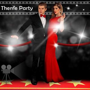 Movie Night Long Red Carpet Table Runner Movie Theme Party Decorations Party Supplies for Movie Night Theme, Wedding, Prom, Movie Special Event, Aisle Indoor Outdoor Decor (24 Inch, 10 Feet)