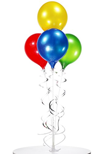 PermaShine - Reusable and Helium Free Balloon Bouquet - Permanent Plastic Indoor and Outdoor Balloons
