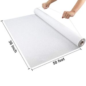 SinoArts Wedding Ceremony Decorations Aisle Runner,50ft X3ft,Polyester Paper Convenient for Outdoor and Indoor (White Print)