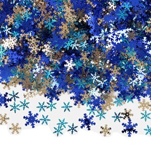 iconikal bulk party foil confetti, snowflakes, 3,000 count
