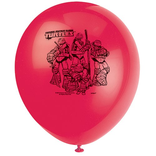 12" Teenage Mutant Ninja Turtles Latex Balloons, 8ct