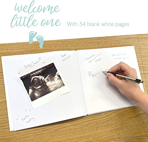 FUNNY PARTY PIECES Baby Shower Guest Book - Welcome Little One - Baby Book Keepsake Memory Idea for The Mummy to Be