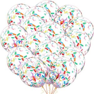 50Pcs Party Balloons Sprinkles Confetti Balloon Pack, Ice Cream Sprinkle Balloons for Birthday Party Decoration, Wedding, Baby Shower, etc.