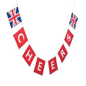fun express – british party garland for party – party decor – hanging decor – garland – party – 1 piece