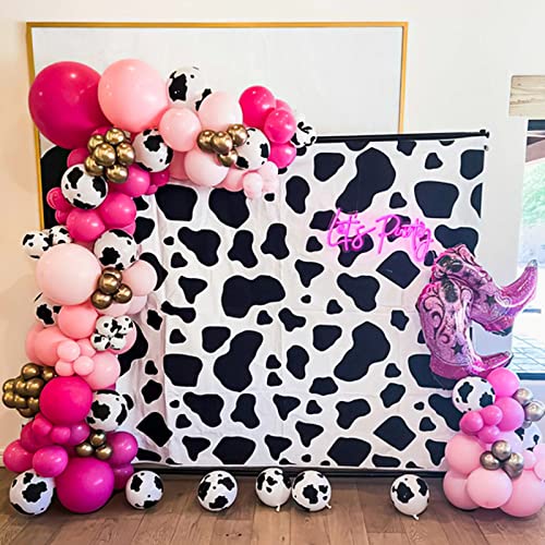 Western Cowgirl Balloon Garland Arch Kit, 148Pcs Rose Pink Silver Balloons with 4D Disco Balls Star Balloons for Disco Cowgirl Bachelorette Party Decorations Bridal Shower Final Rodeo Party Supplies