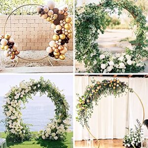 Prolee 7.2ft Golden Metal Arch With Upgraded Self Standing Base, Metal Balloon Arch Extra Thick Tube For Extra Sturdy, Balloon Holder for Birthday Party, Wedding Decoration