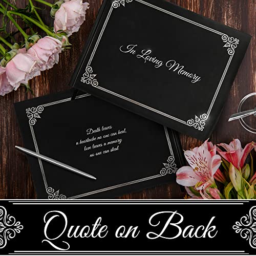 in Loving Memory Funeral Guest Book,Design Funeral Guestbook with Pen, Memorial Service Guest Book, Memorial Guest Book, Memorial Book, Funeral Book, Signature Book, Funeral Book Guest… (FGB001)