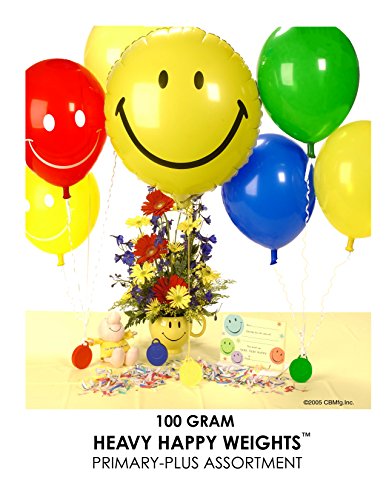 Happy Weight 100 g Heavy Balloon Weight Primary Plus Asst (10 Piece)