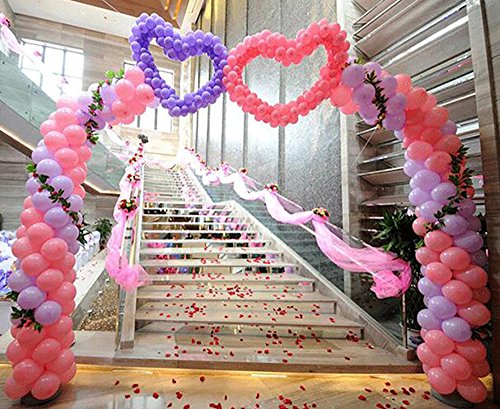 Kissmi 120 PCS Decorative Balloons Rings Balloon arch Convenient Clip Connector, Wedding decorations Event Party Supplies Garden decorations