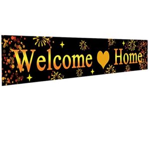 ushinemi large welcome home banner, welcome back home decorations sign