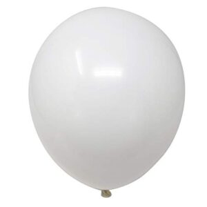 allgala 100 count 9 inch helium grade premium latex balloons-white-bl52101