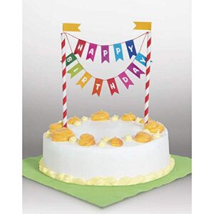 Rainbow Birthday Cake Banner