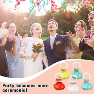 50 Pieces Throw Streamers Colorful Hand Held Streamer No Mess Confetti Crackers Party Streamers Wedding Toss for Engagement Graduation Party Favors Shows Supplies (50 Pieces)