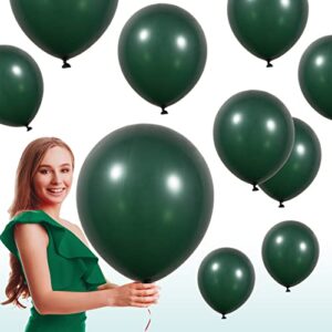 emerald green balloons different sizes 52 pack 18+12+10 inch dark hunter green balloon garland for wedding birthday anniversary decorations (18+12+10, emerald)