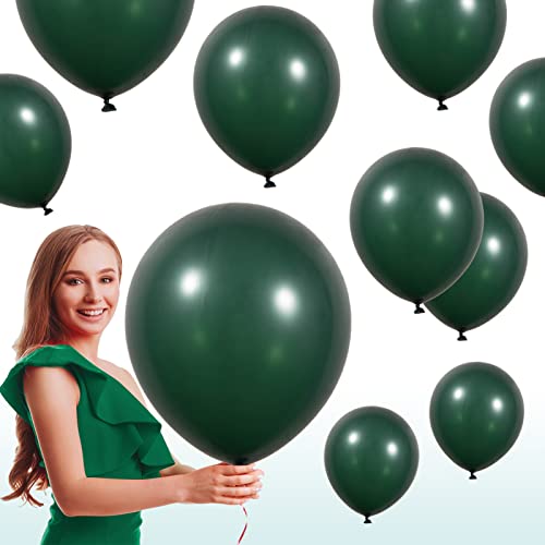 Emerald Green Balloons Different sizes 52 pack 18+12+10 inch Dark Hunter Green balloon Garland For wedding Birthday anniversary decorations (18+12+10, Emerald)