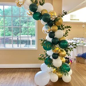 Emerald Green Balloons Different sizes 52 pack 18+12+10 inch Dark Hunter Green balloon Garland For wedding Birthday anniversary decorations (18+12+10, Emerald)