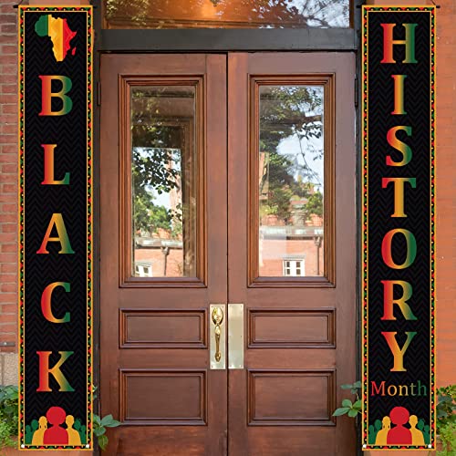 Black History Month Decorations Black Proud Welcome Sign Pan African American Black History Month Decorations and Supplies for Home Party