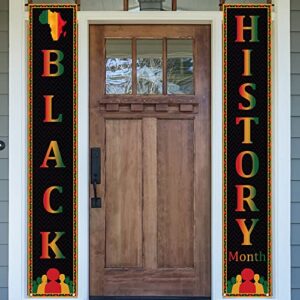 Black History Month Decorations Black Proud Welcome Sign Pan African American Black History Month Decorations and Supplies for Home Party