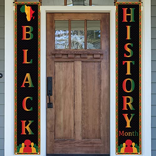 Black History Month Decorations Black Proud Welcome Sign Pan African American Black History Month Decorations and Supplies for Home Party