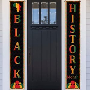 Black History Month Decorations Black Proud Welcome Sign Pan African American Black History Month Decorations and Supplies for Home Party