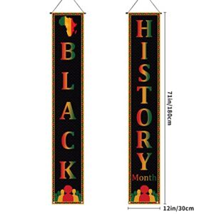 Black History Month Decorations Black Proud Welcome Sign Pan African American Black History Month Decorations and Supplies for Home Party