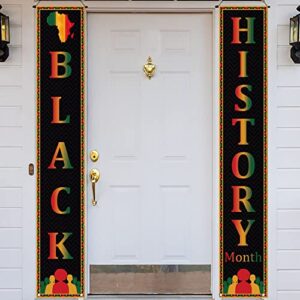 Black History Month Decorations Black Proud Welcome Sign Pan African American Black History Month Decorations and Supplies for Home Party
