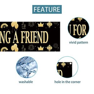 Thank You For Being A Friend Backdrop Banner Decor, Large Golden Girls Banner, Thank You Party Sign Supplies,Friend Banner, Thanks Photo Booth Props Porch Sign Décor (9.8x1.6ft)