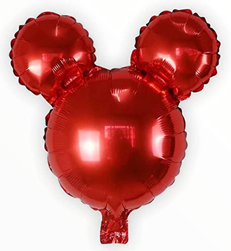 Mickey Mouse Theme Party Balloons - Mickey Balloon Set Baby Shower - Jumbo Mickey Body Small Heads - Mickey Mouse Balloons Birthday Decorations - Combined Bundle with RIbbon by Jolly Jon