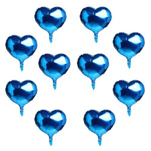 10 pcs blue heart-shaped balloon 18 inch foil balloon mylar balloon happy birthday balloons banner