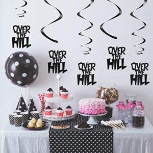 20 Pieces Over The Hill Party Supplies 50th 40th Over-The-Hill Birthday Party Decorations Hanging Swirls Foil Hanging Whirls Ceiling for Birthday Wedding Anniversary Graduation Party