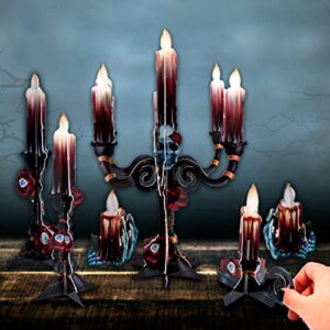 halloween rose skull candle party centerpieces stand glowing candle table decorations wedding bridal shower baby shower birthday cosplay party supplies
