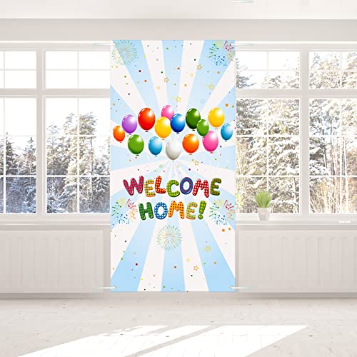 Labakita Welcome Home Door Banner,Welcome Home Door Cover, Housewarming Patriotic Military Decorations, Family Party Supplies, Welcome Back Photo Props