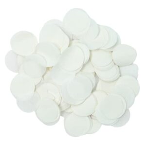 Ultimate Confetti 30,000 Pieces of 1" White Biodegradable Tissue Circle Confetti (1lb) Perfect for Weddings-Decorations-Balloons-NYE-Parties