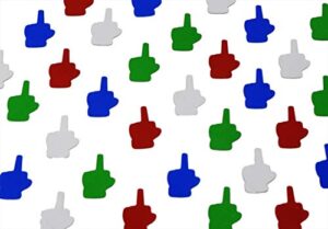 roflmart middle finger party confetti decoration