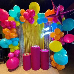 110 piece bunny party supplies – bunny party balloon garland set for birthday party, outdoor event decoration