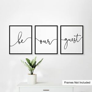 Goldie Days Be Our Guest Set of 3 Wall Decor Guest Room Prints