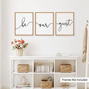 Goldie Days Be Our Guest Set of 3 Wall Decor Guest Room Prints