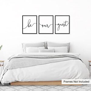 Goldie Days Be Our Guest Set of 3 Wall Decor Guest Room Prints