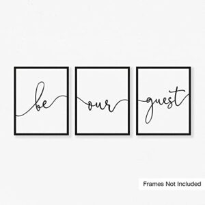 Goldie Days Be Our Guest Set of 3 Wall Decor Guest Room Prints