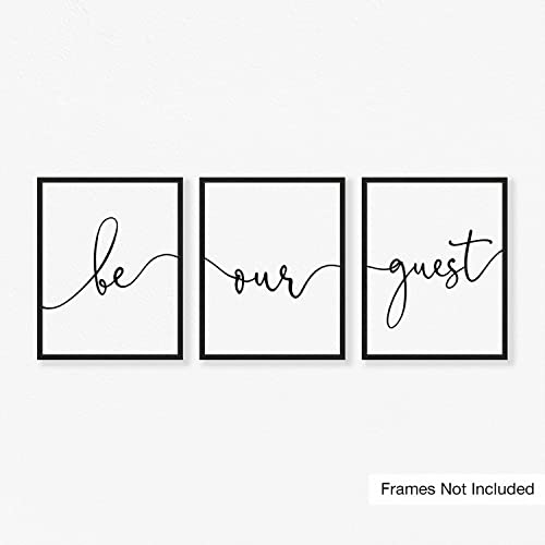 Goldie Days Be Our Guest Set of 3 Wall Decor Guest Room Prints