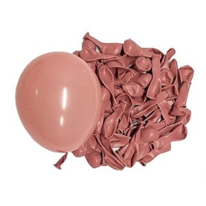 LyzzGlobo Dusty Pink Balloon Garland Kit, Pearl White Chrome Gold Light Pink Dusty Rose Balloons Arch Kit for Wedding Bridal Baby Shower Birthday Decorations