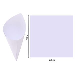 Wedding Confetti Cone Stand Boxes - 30 Holes for 30 Confetti Cones White Cone Stand Tray with kraft Cone Papers (Paper - white)