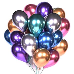 metallic latex balloons party balloons 12 inch 50pcs assorted color