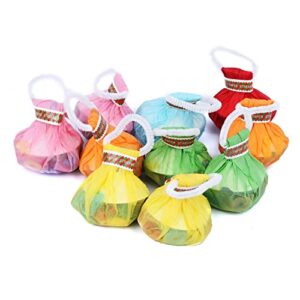 10Pack Streamers Poppers, Multi-Color No Mess Paper Crackers, Hand Throw Confetti Streamer for Birthday Wedding Party Celebrations, Colorful