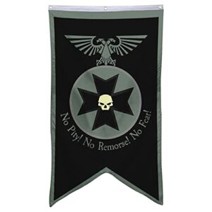 Bayyon Black Templars Banner Flag 30x50 Inch Man Cave Home Office Bed Room Decor