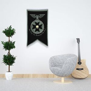 Bayyon Black Templars Banner Flag 30x50 Inch Man Cave Home Office Bed Room Decor